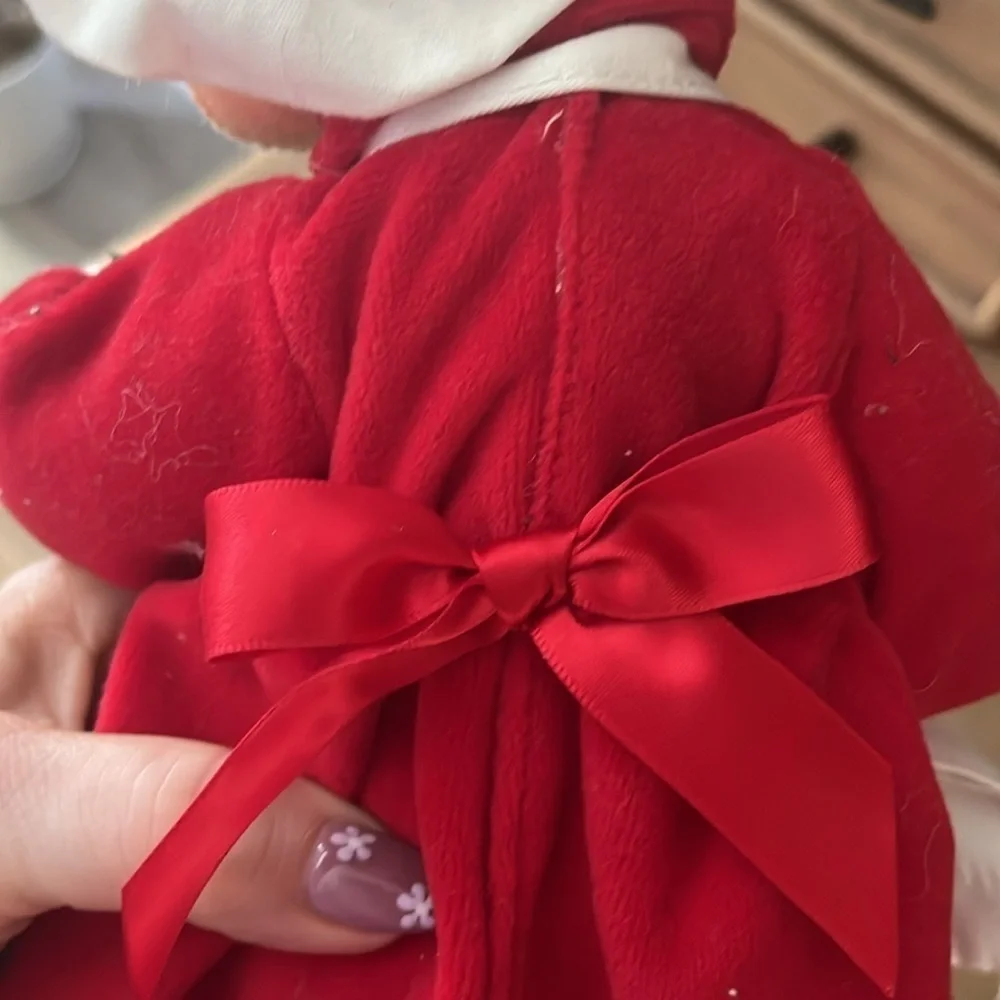 Annalee Mrs. Santa Chef Holding Popcorn Garland 12” From 2011 Cooking Kitchen